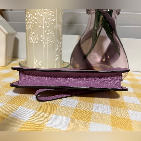 Coach Orchid Originals Pebble Leather Wristlet - Picture 5 of 9